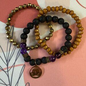 Lotus New Beginnings Bracelet Set of 3